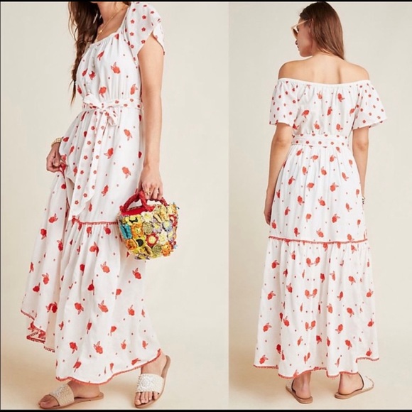 Anthropologie Dresses & Skirts - NWT Anthropologie Maeve Embroidered Floral Esme Dress Size XSP